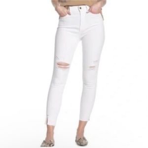 FRAME Ali High Rise Cigarette Jeans White